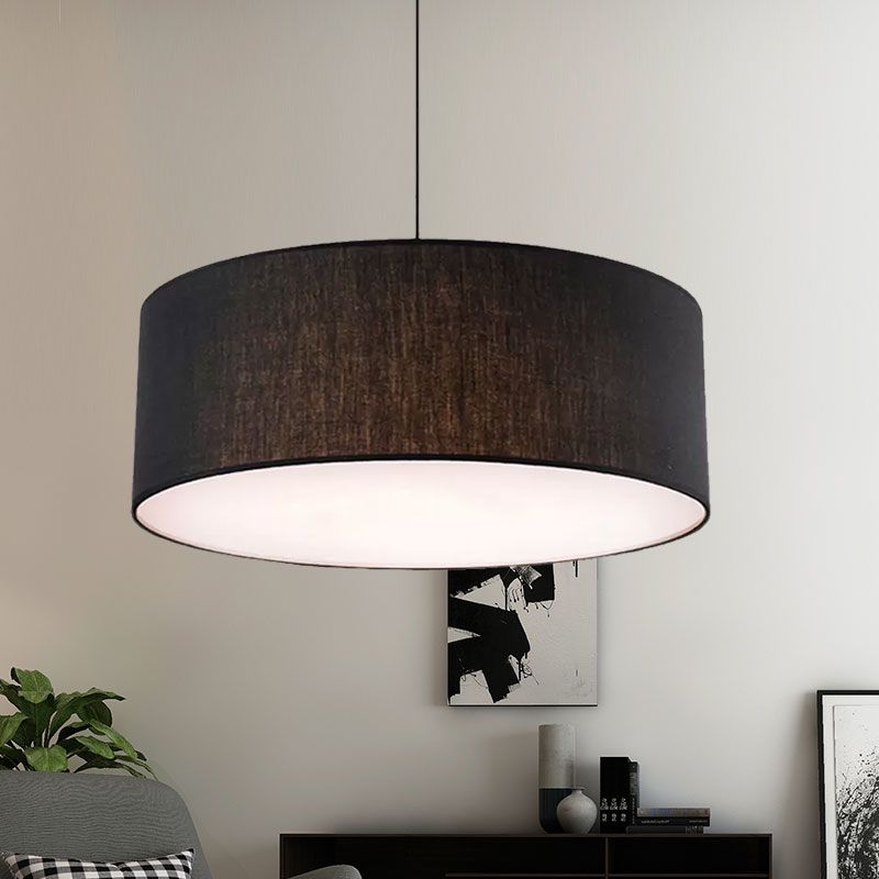 Renée Moderne Design LED Hanglamp Stof Zwart Woonkamer Slaapkamer