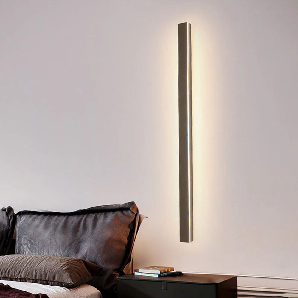 Edge Industriele LED Wandlamp Bruin Buiten Binnen Metaal Acryl Dimmbaar