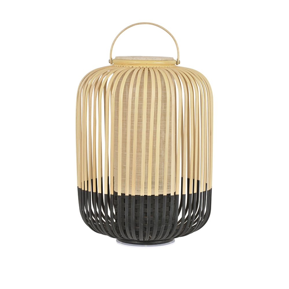 Muto Moderne Design LED Buitenlamp Zwart Bamboe/Acryl Buiten