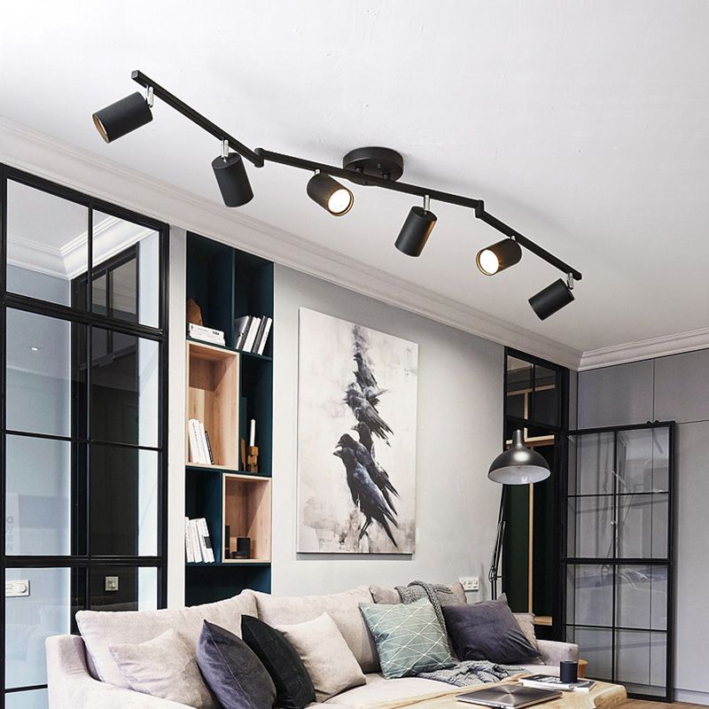 Freja Modern Design LED Spotlight Zwart/Wit Metaal Woonkamer