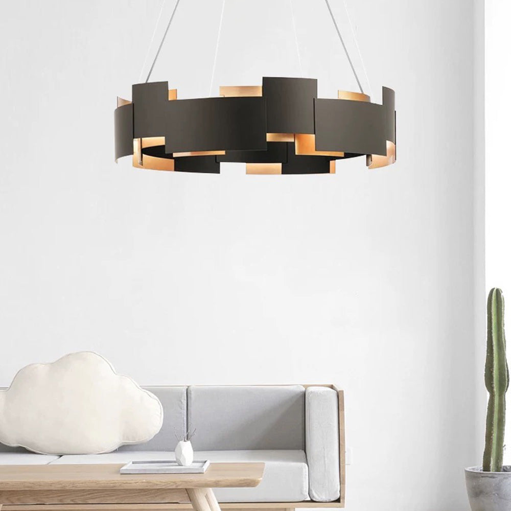 Evette Moderne Ronde LED Hanglamp Metaal Zwart Slaap/Woon/Eetkamer