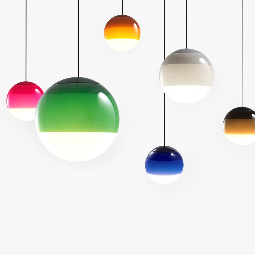 Hailie Moderne Design Kleurrijke Glas Bellen Hanglamp Metaal/Glas Woonkamer