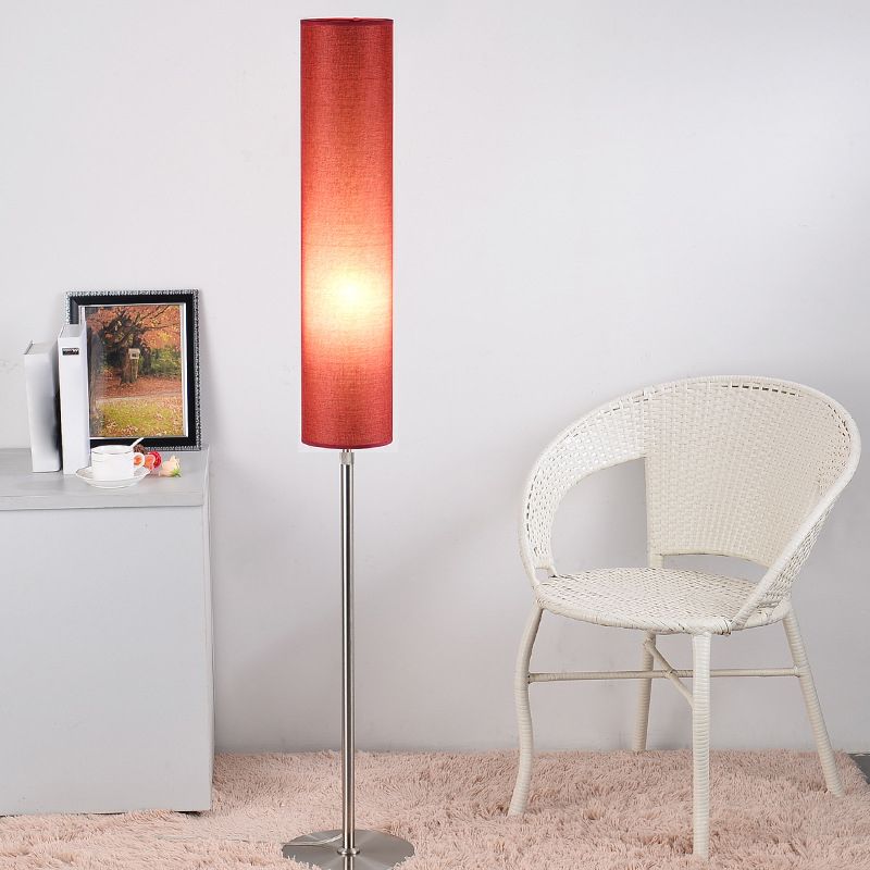 Renée Moderne Design Cilinder Stoffen Metalen Vloerlamp Wit/Rood/Bruin/Koffie Slaapkamer/Kinderkamer/Woonkamer