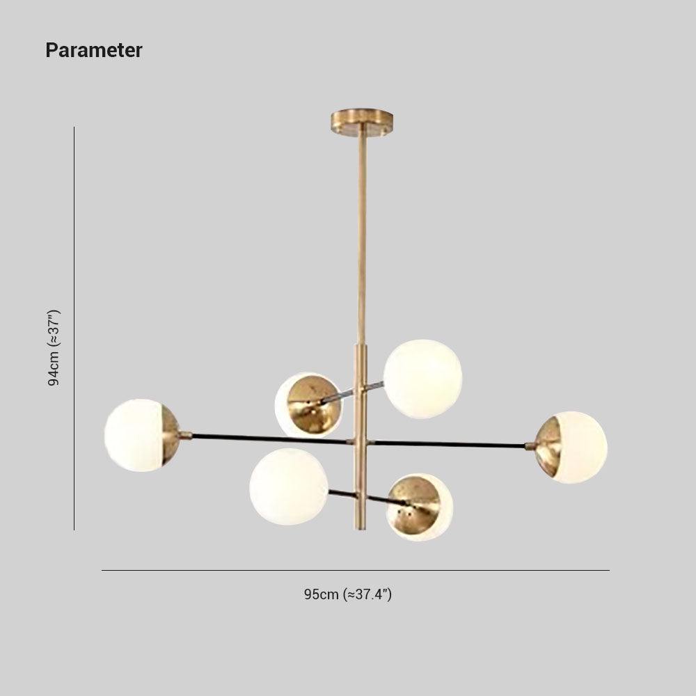 Valentina Moderne Design LED Nordic Hanglamp Multi Globe Metaal/Glas Goud Woon/Slaapkamer