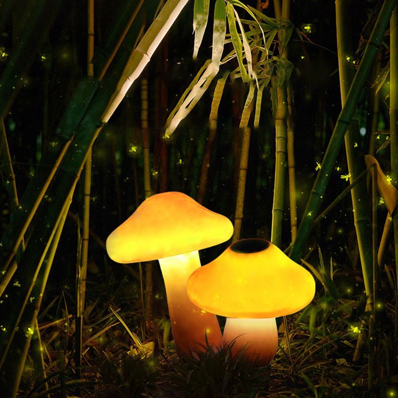 Pena Design LED Buitenlamp Zonne Hars Oranje Tuin/Stoeprand/Balkon