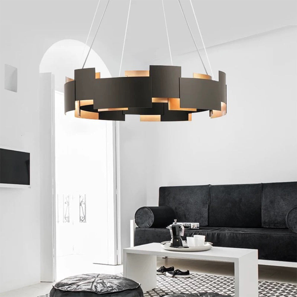 Evette Moderne Ronde LED Hanglamp Metaal Zwart Slaap/Woon/Eetkamer