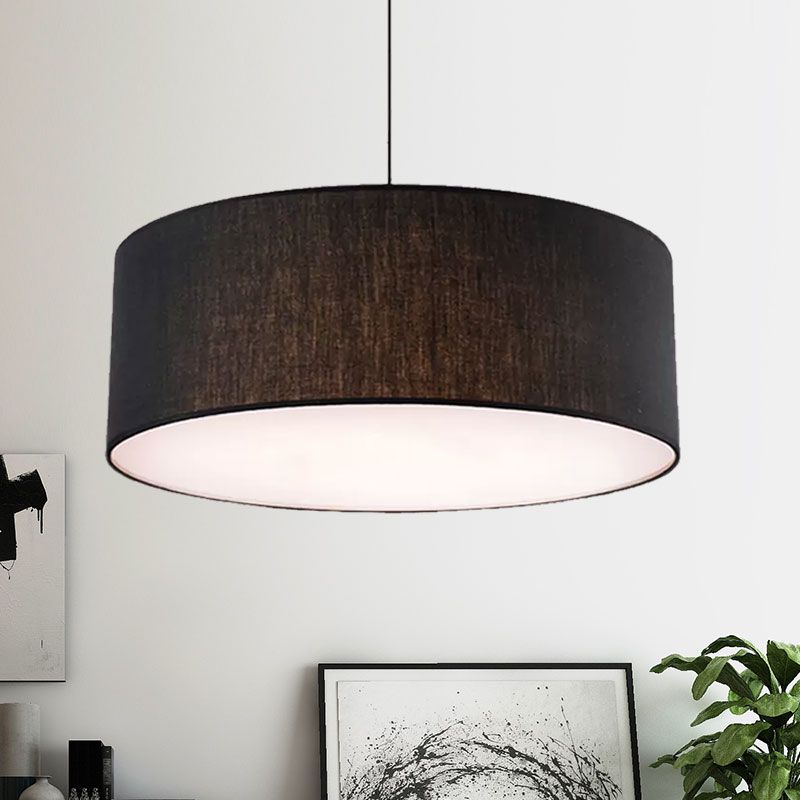 Renée Moderne Design LED Hanglamp Stof Zwart Woonkamer Slaapkamer