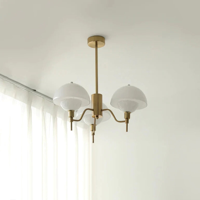 Hailie Moderne Glas/Metaal Hanglampen Beige/Wit Slaapkamer/Studie