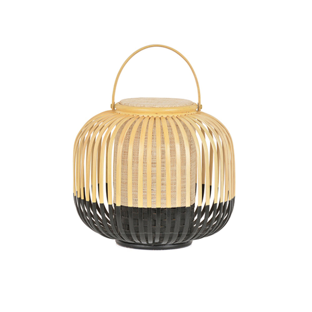 Muto Moderne Design LED Buitenlamp Zwart Bamboe/Acryl Buiten