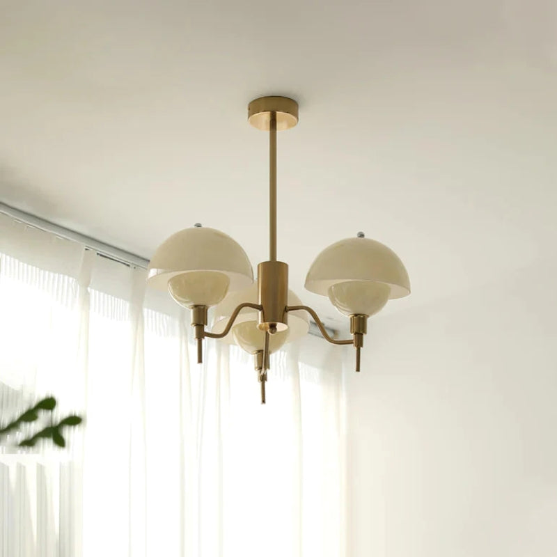 Hailie Moderne Glas/Metaal Hanglampen Beige/Wit Slaapkamer/Studie