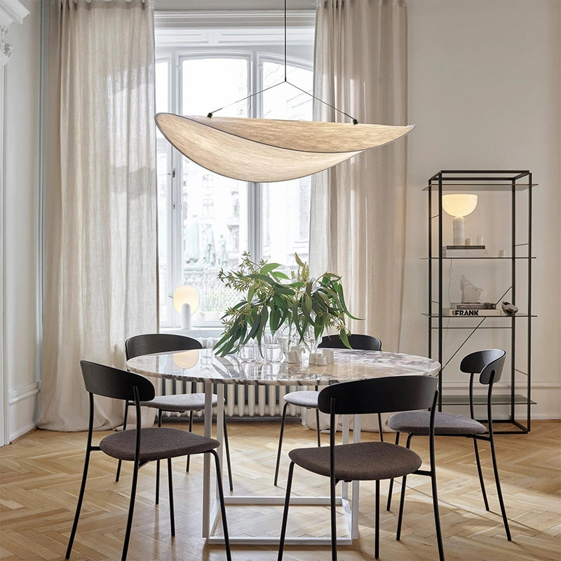 Renée Moderne LED Hanglamp Metaal/Kunstzijde Wit Slaap/Eet/Woonkamer