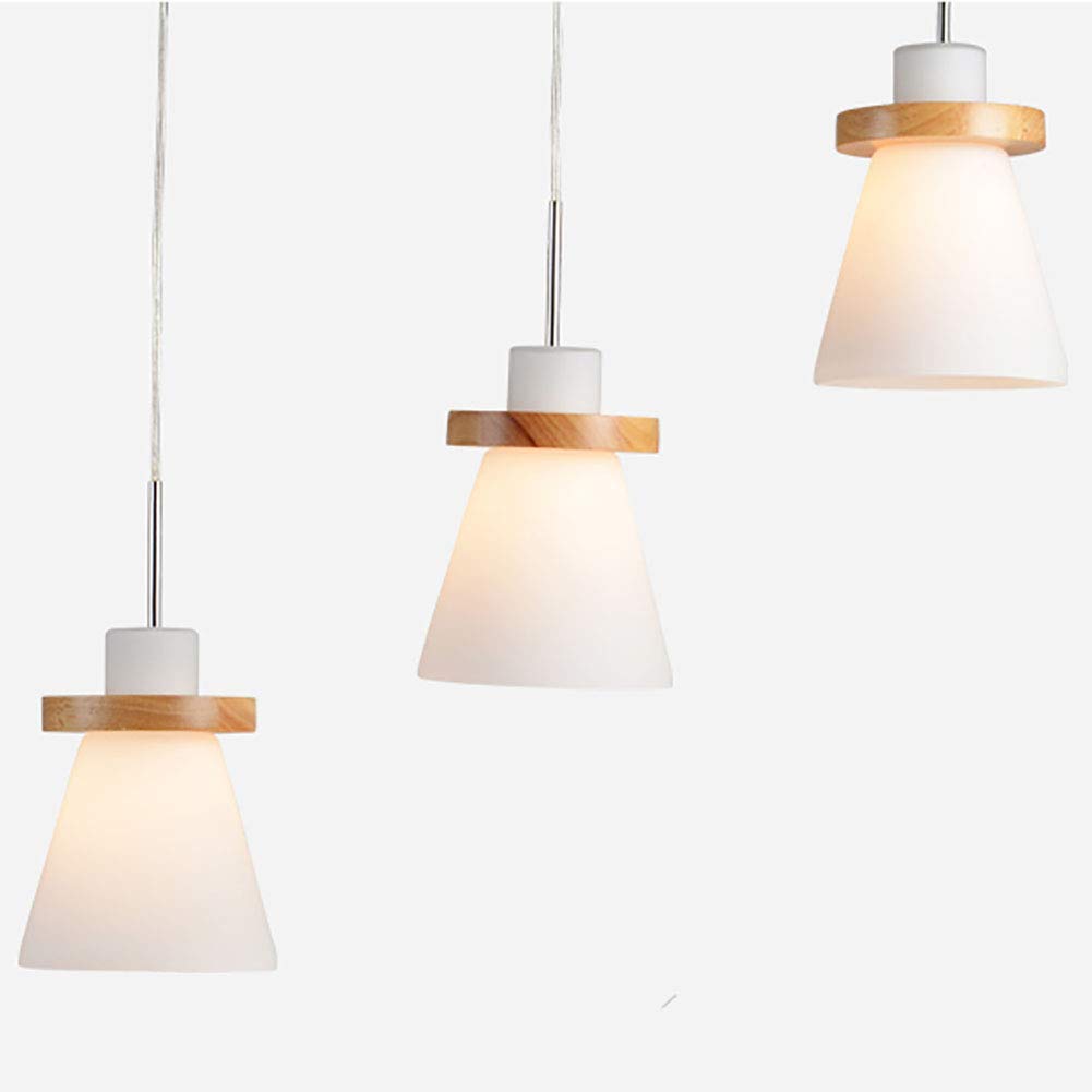 Hailie Minimalisme LED Hanglampen Hout Glas Slaapkamer/Eetkamer