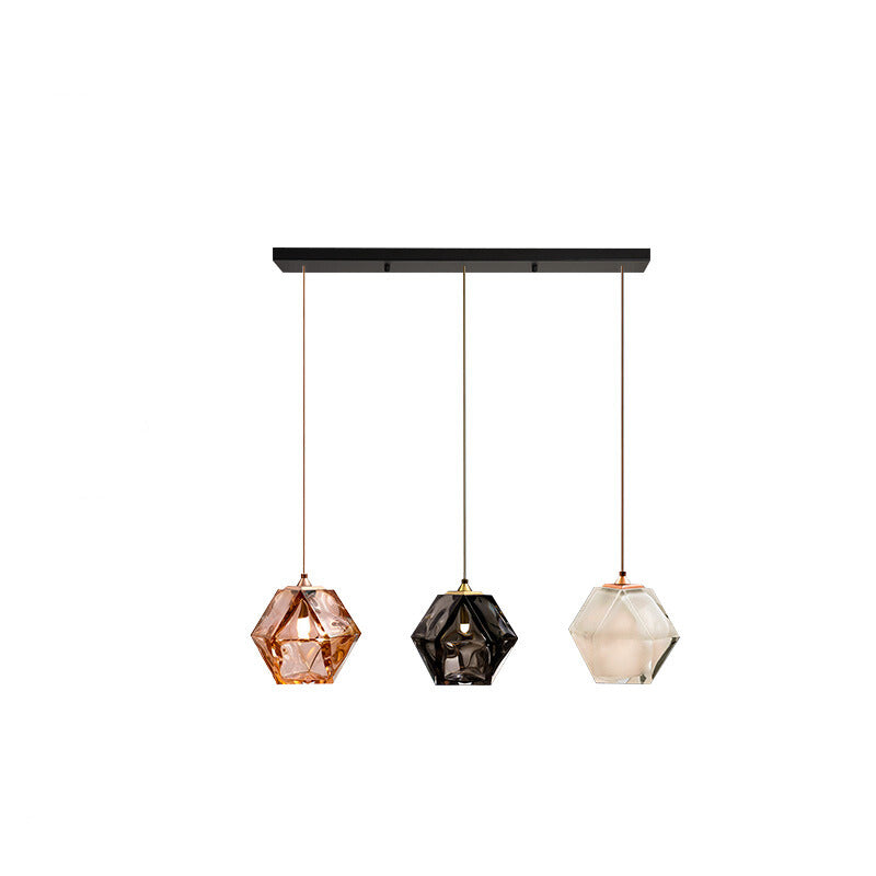 Hailie Polyhedron LED Hanglamp Metaal Glas Slaapkamer Eetkamer