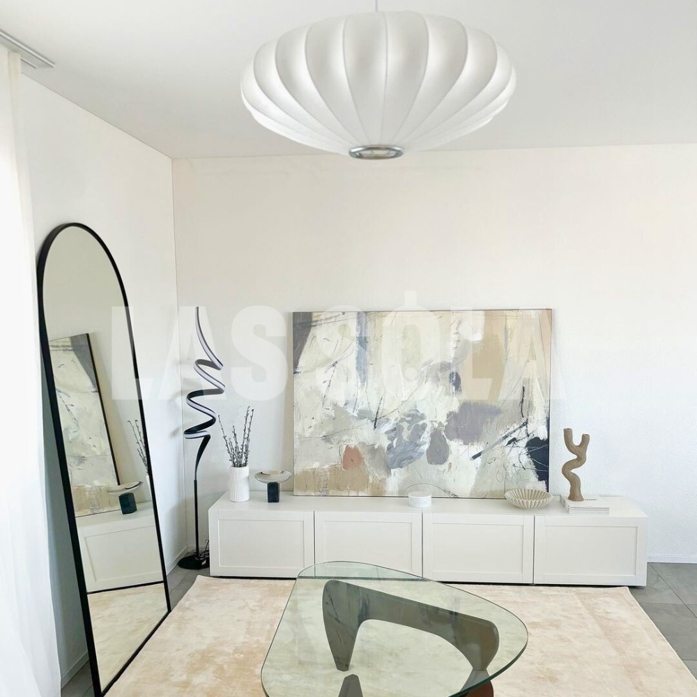 Renée Moderne LED Hanglamp Metaal/Kunstzijde Wit Slaap/Woon/Eetkamer