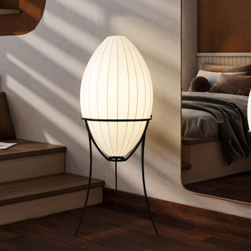 Renée Moderne Design LED Ei-vormige Vloerlamp Stof/Metaal Woonkamer/Slaapkamer