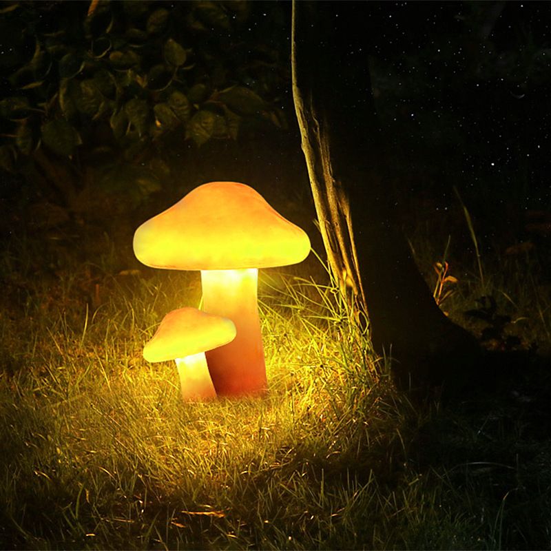 Pena Design LED Buitenlamp Zonne Hars Oranje Tuin/Stoeprand/Balkon