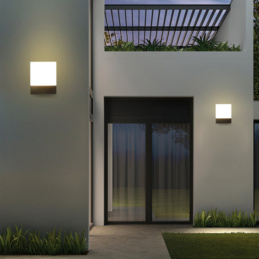 Orr Moderne Design LED Wandlamp Zwart Wit Metaal Acryl Buiten
