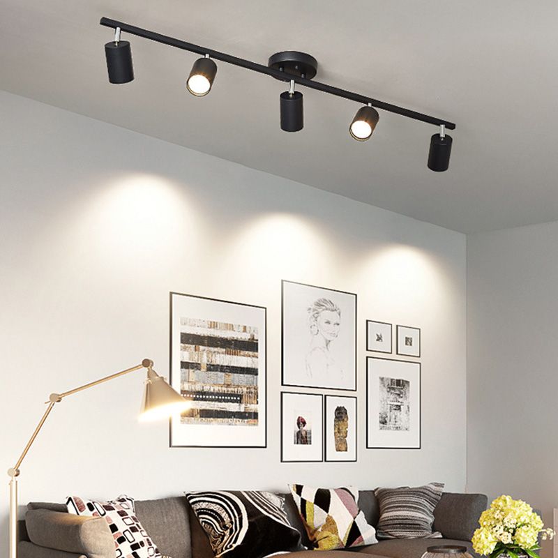 Freja Modern Design LED Spotlight Zwart/Wit Metaal Woonkamer
