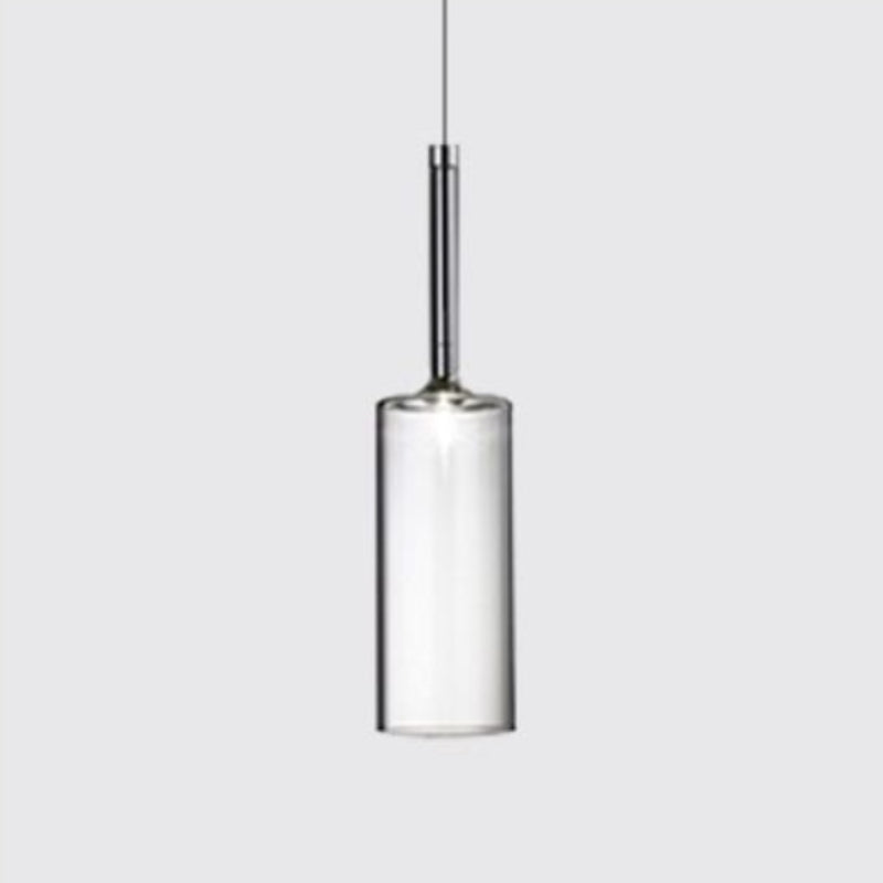 Hailie Moderne Design LED Hanglamp Glas Rood Grijs Woonkamer