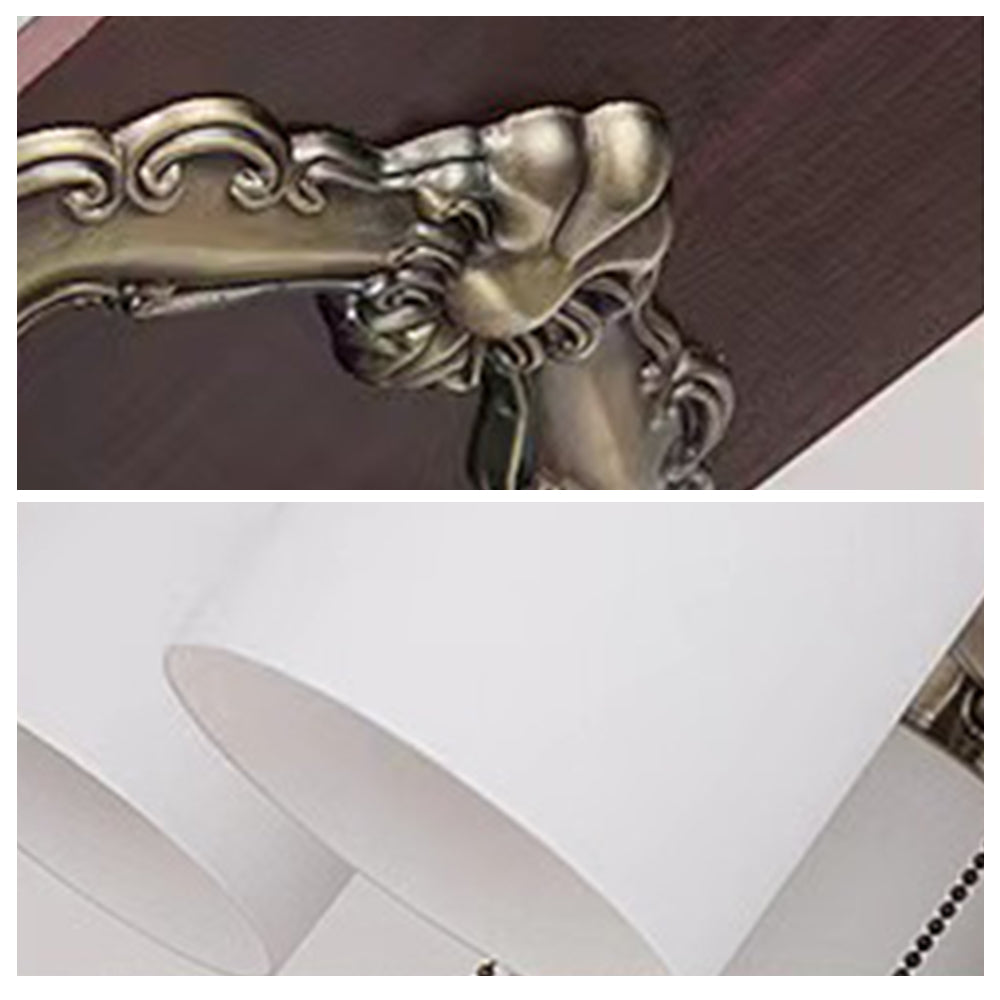 Haydn Design Plafondventilator met Lamp Metaal/Acryl Bronskleur/Silver/Wit Slaap/Woon/Eetkamer