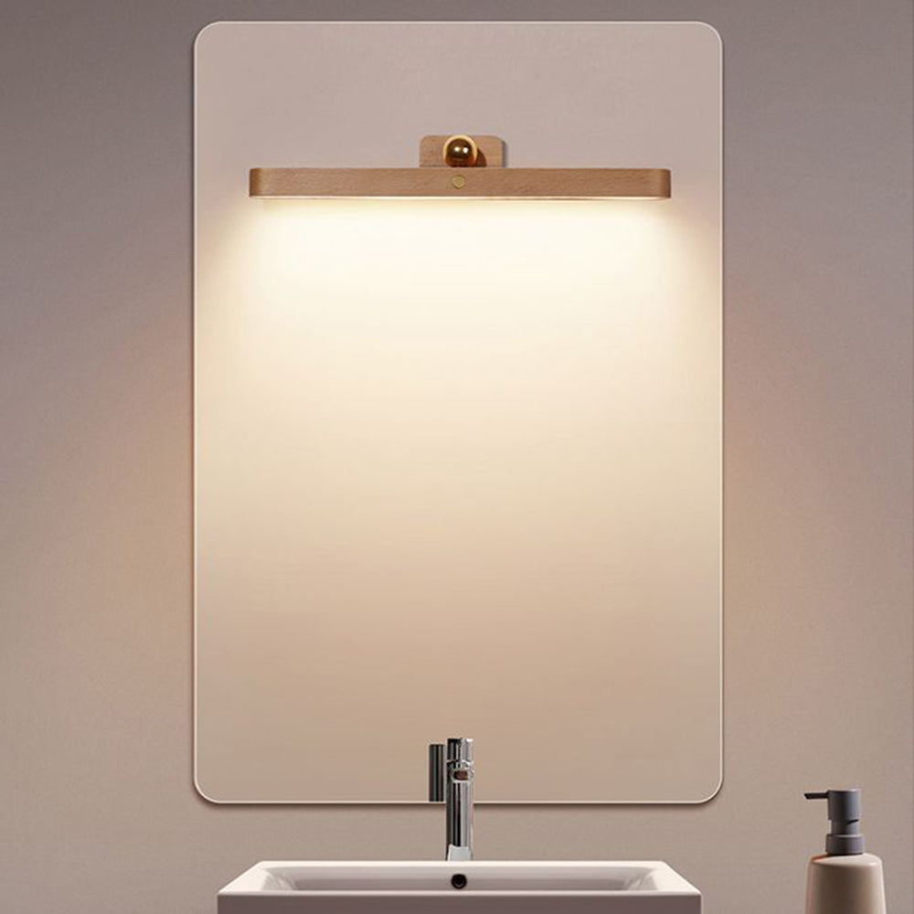 Ozawa Retro Design LED Ovale Wandlamp Houten/Acryl/Metalen Voorspiegel Ijdelheidr Woon/Slaap/Badkame