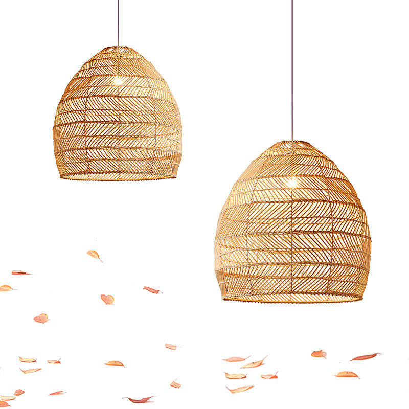 Muto Moderne Design LED Hanglamp Bamboo Woonkamer Keuken