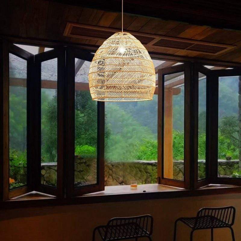 Muto Moderne Design LED Hanglamp Bamboo Woonkamer Keuken