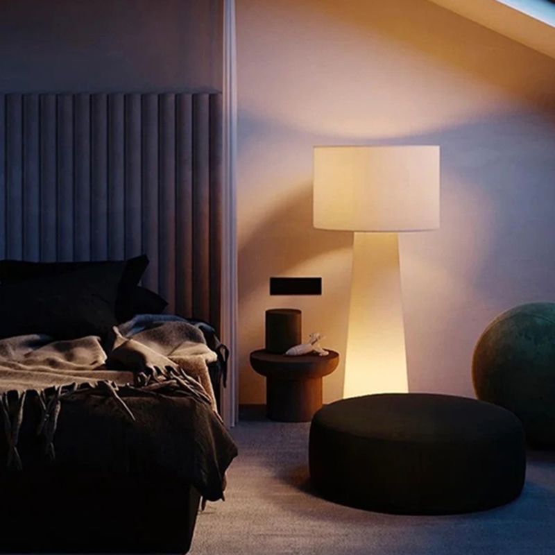 Eryn Moderne Design LED Cilinder Vloerlamp Metalen Stoffen Eetkamer/Woonkamer
