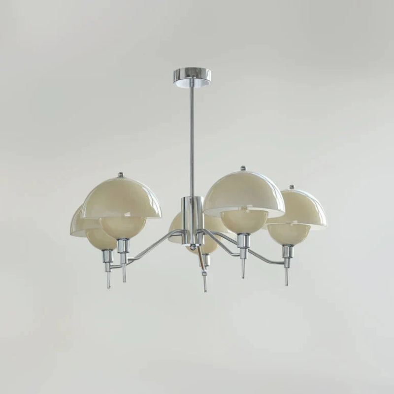 Hailie Moderne Glas/Metaal Hanglampen Beige/Wit Slaapkamer/Studie