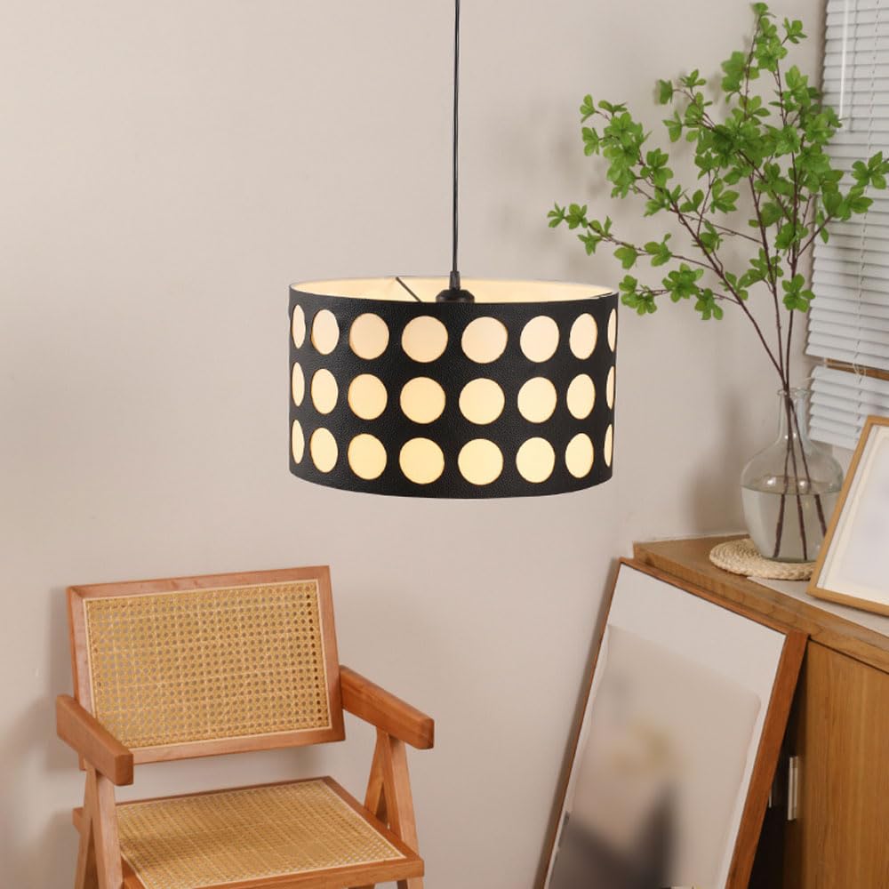 Hailie Retro Rond LED Hanglampen Metaal Stof Woonkamer