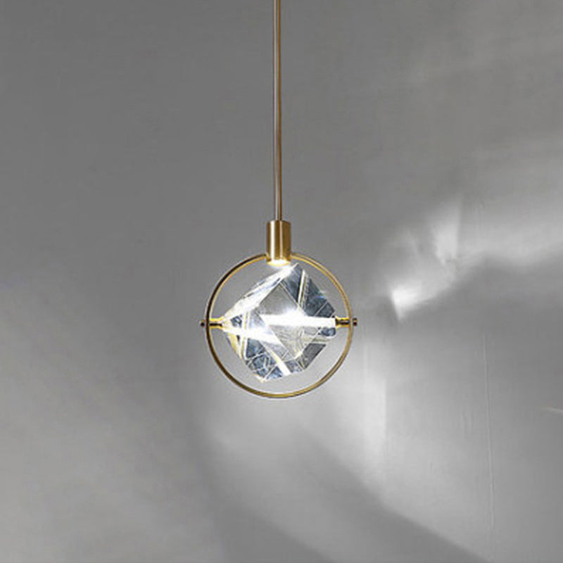 Kristy Moderne Luxe Geometrie Hanglamp Goud Metaal/Kristall Woon/Slaap/Eetkamer