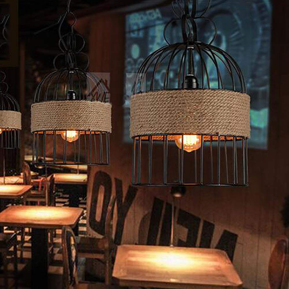 Epoch Design LED Vogelkooi Hanglampen Metaal/Touw Café/Bar/Restaurant
