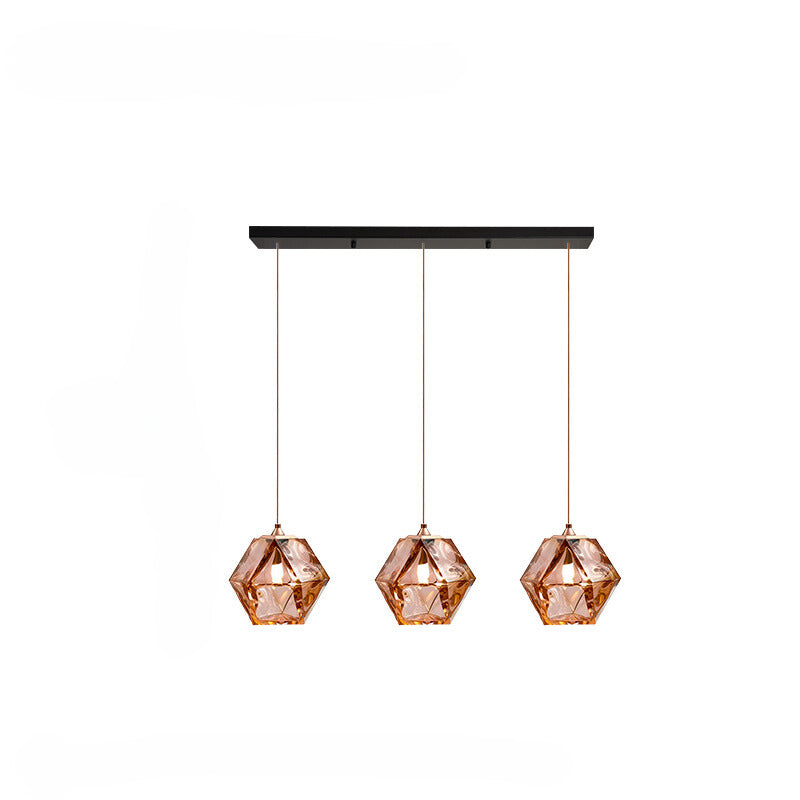 Hailie Polyhedron LED Hanglamp Metaal Glas Slaapkamer Eetkamer