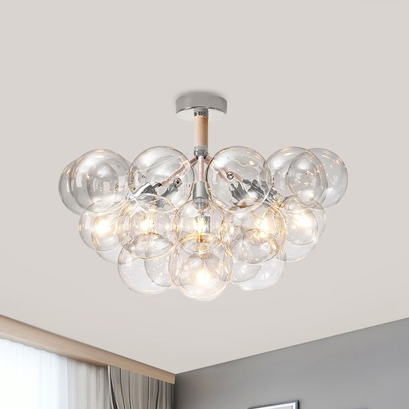 Valentina Vintage Design LED Plafondlamp Glas Slaapkamer Woonkame