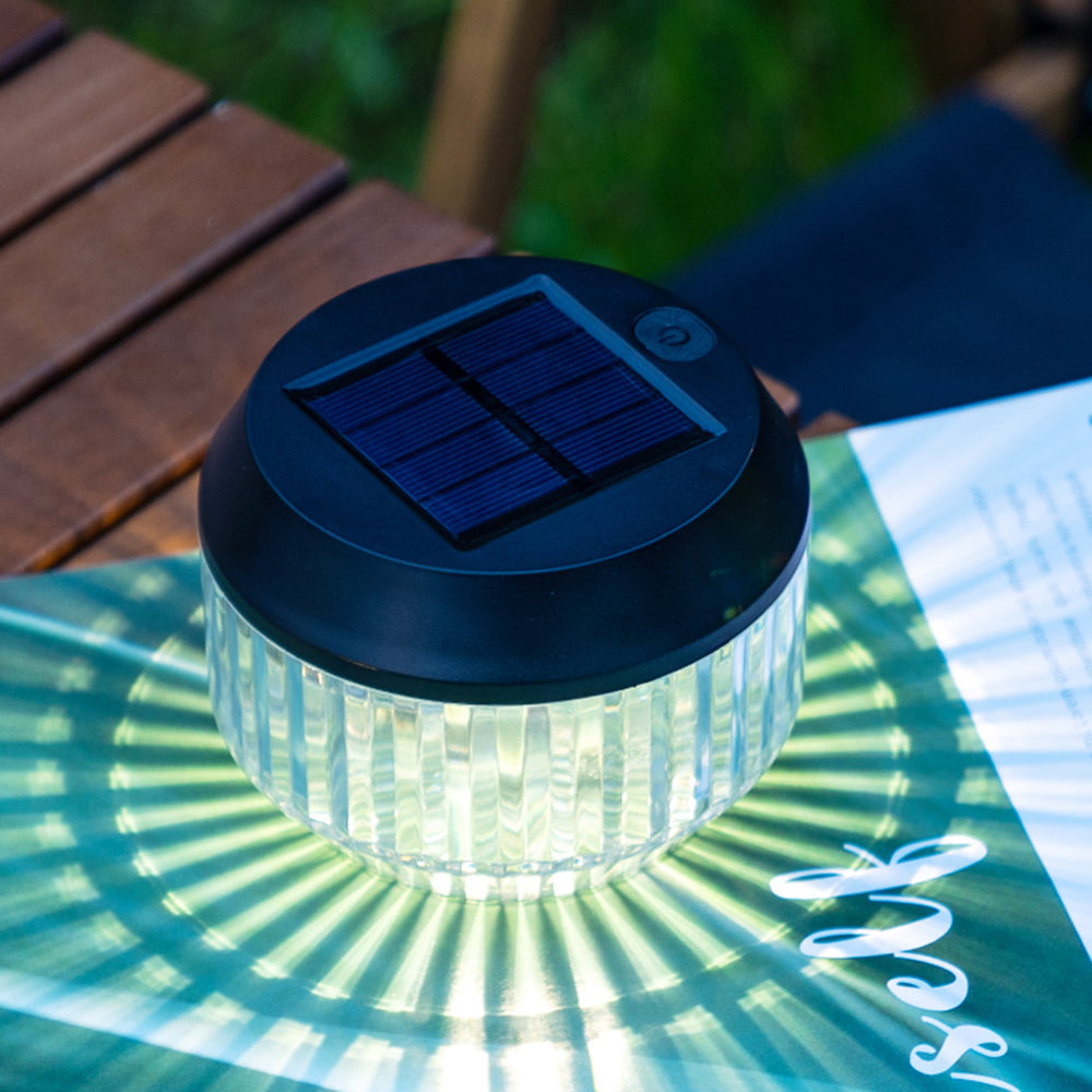 Orr Ronde Smalle LED Tafellamp Solar Goud Woonkamer Buiten