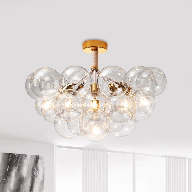 Valentina Vintage Design LED Plafondlamp Glas Slaapkamer Woonkame