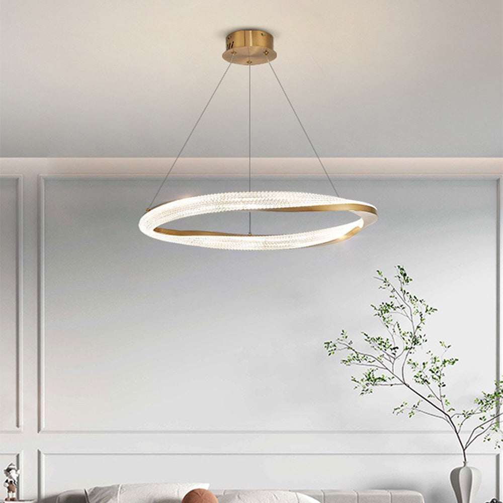 Kirsten Moderne Rond/Ovaal LED Handlamp Metaal/Acryl Zwart/Koper Slaap/Woon/Eetkamer