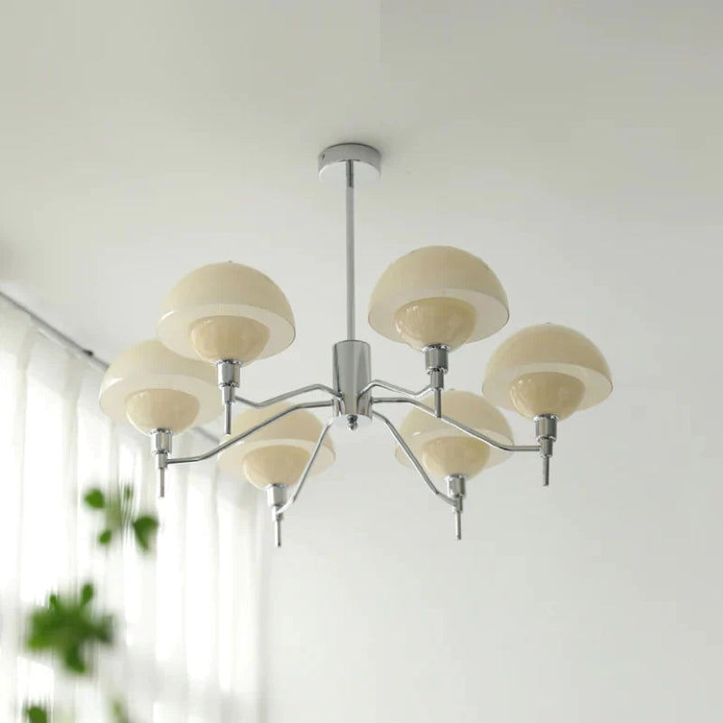 Hailie Moderne Glas/Metaal Hanglampen Beige/Wit Slaapkamer/Studie