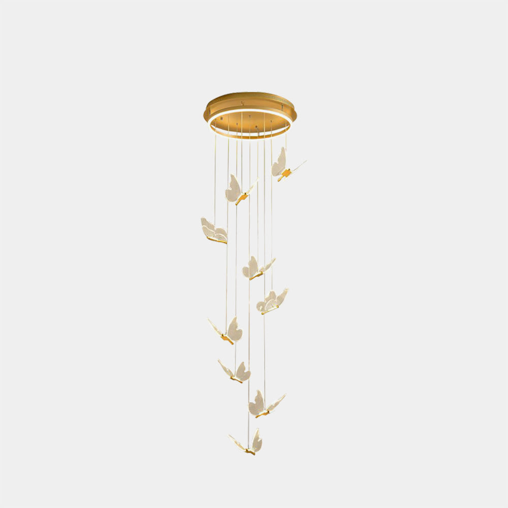 Olivia Vintage Design LED Hanglamp Metaal Goud Slaapkamer Woonkamer