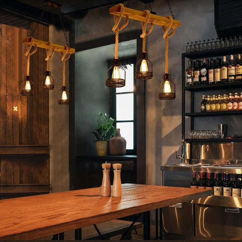 Epoch Retro LED Industriële Hanglampen Zwart Metaal Bar/Restaurant/Café