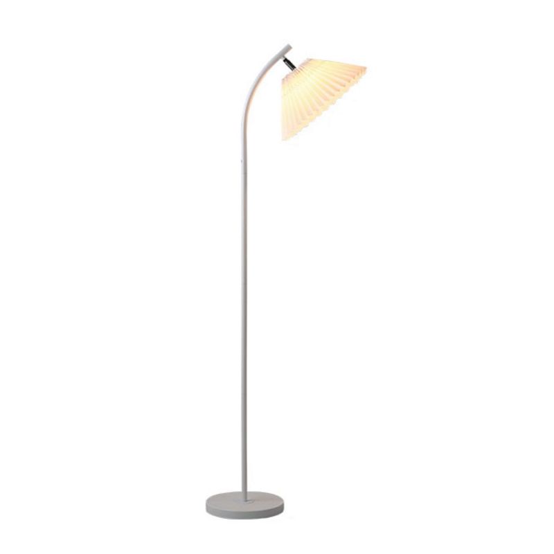 Ozawa Moderne Boog Geplooide Vloerlamp Metalen Zwart/Wit/Geel Slaapkamer/Woonkamer