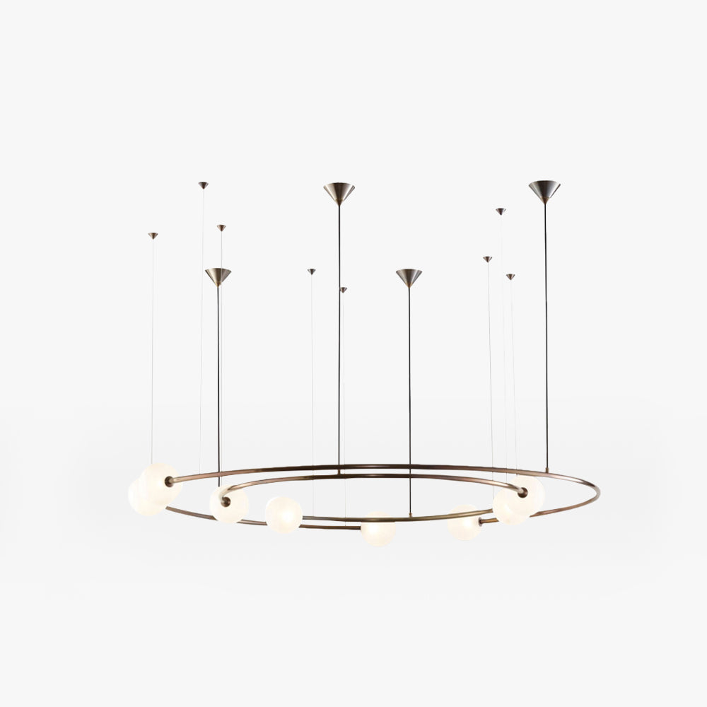 Valentina Moderne Ronde LED Hanglamp Goud/Zwart Metaal/Glas Slaap/Woon/Eetkamer