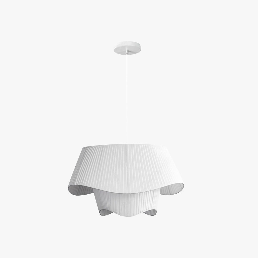 Renée Design Bloem LED Hanglamp Metaal/Stof Wit Slaap/Woon/Eetkamer
