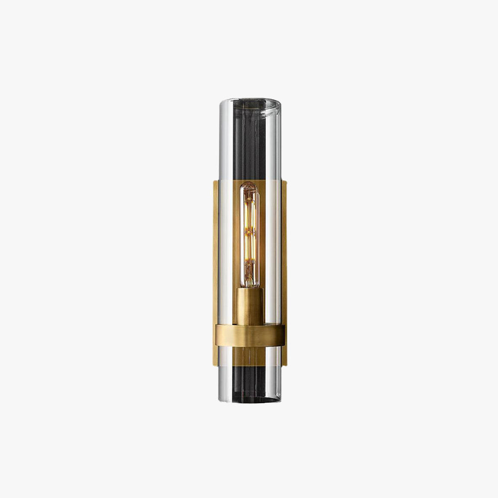 Leigh Glazen Cilinder Moderne Wandlamp Zwart/Goud/Roze Badkamer/Woonkamer/Slaapkamer