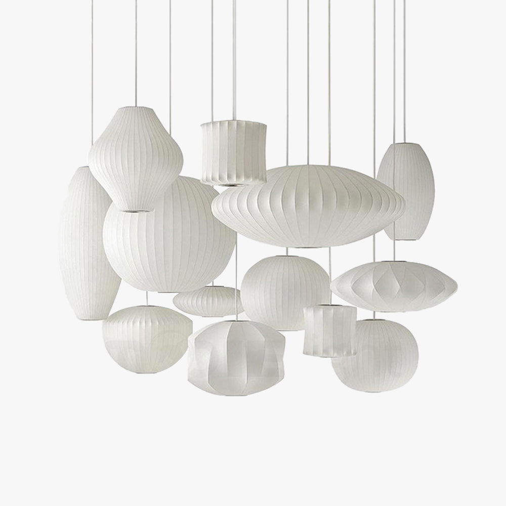 Renée Moderne LED Hanglamp Metaal/Kunstzijde Wit Slaap/Woon/Eetkamer