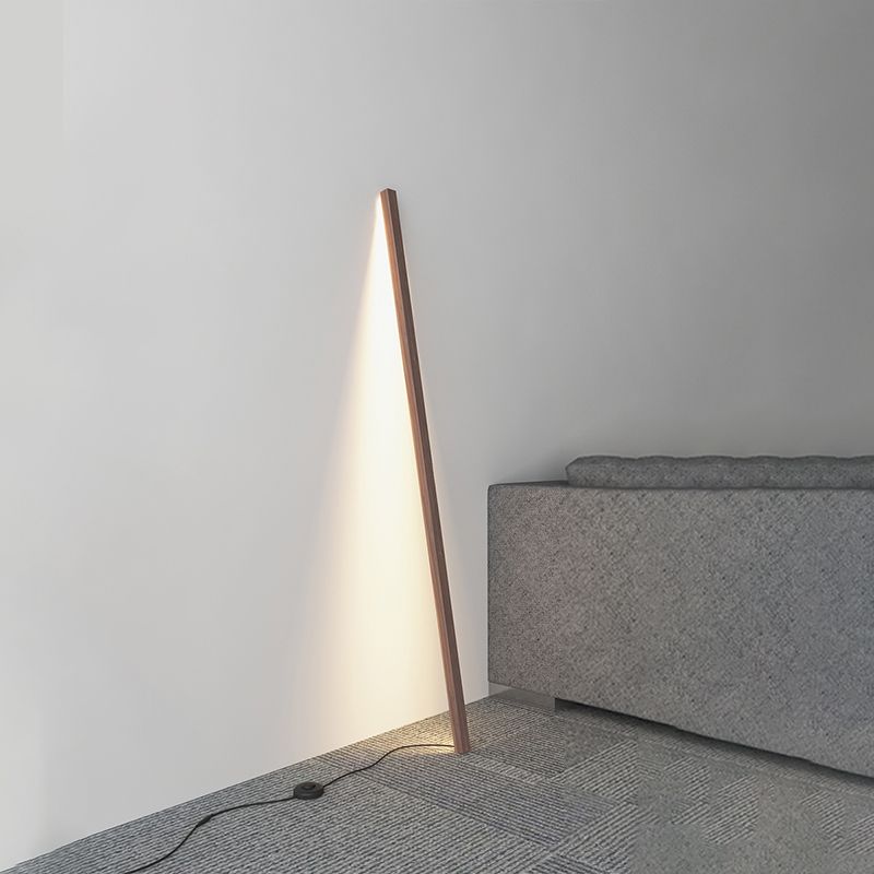 Ozawa Minimalistische Design Lineaire Vloerlamp Walnoot/Hout Slaapkamer/Woonkamer