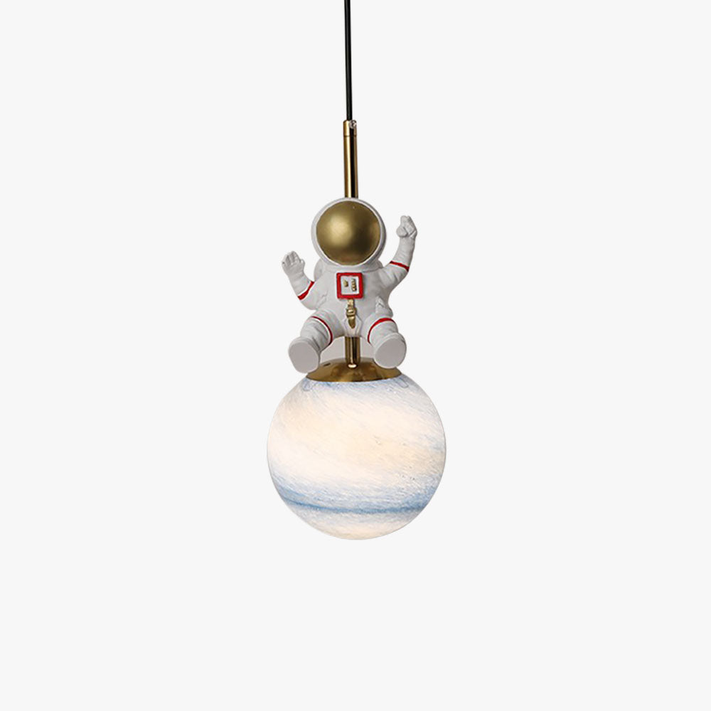 Minori Design Astronauten LED Plafondlamp Metaal/Acryl Wit Slaap/Woon/Eetkamer