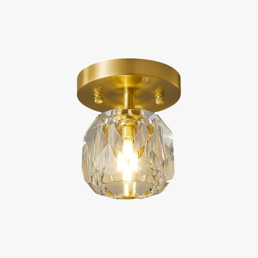 Kirsten Moderne Design LED Luxe Diamant Metaal/Acryl Plafondlamp Goud Gang/Studeerkamer