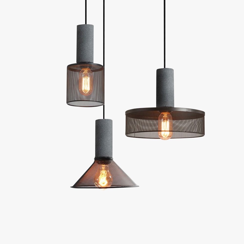 Zaid Industriële Design Cilindervormige Hanglamp Cement/Metaal/Steen Eetkamer/Bar