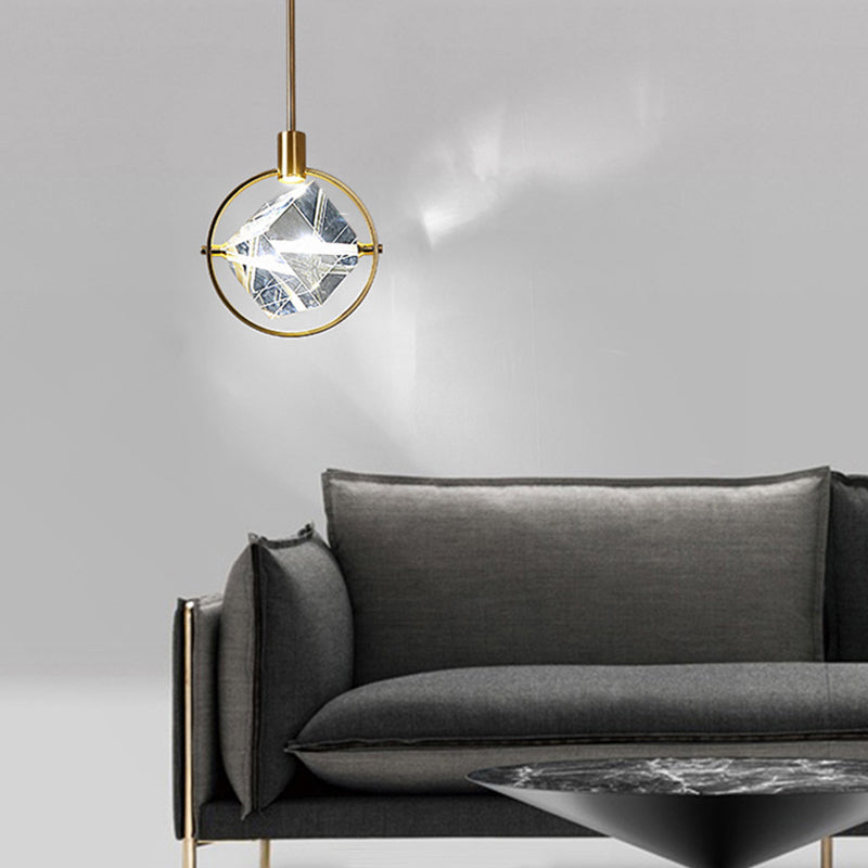 Kristy Moderne Luxe Geometrie Hanglamp Goud Metaal/Kristall Woon/Slaap/Eetkamer